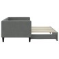 vidaXL Divano Letto con Letto Estraibile Grigio Scuro 80x200 Tessuto vidaXL Divano Letto con Letto Estraibile Grigio Scuro 80x200 Tessuto