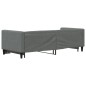 vidaXL Divano Letto con Letto Estraibile Grigio Scuro 80x200 Tessuto vidaXL Divano Letto con Letto Estraibile Grigio Scuro 80x200 Tessuto