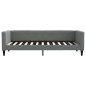 vidaXL Divano Letto con Letto Estraibile Grigio Scuro 80x200 Tessuto vidaXL Divano Letto con Letto Estraibile Grigio Scuro 80x200 Tessuto