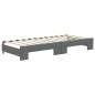 vidaXL Divano Letto con Letto Estraibile Grigio Scuro 80x200 Tessuto vidaXL Divano Letto con Letto Estraibile Grigio Scuro 80x200 Tessuto