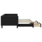 vidaXL Divano Letto Estraibile con Cassetti Nero 80x200 cm in Tessuto vidaXL Divano Letto Estraibile con Cassetti Nero 80x200 cm in Tessuto
