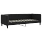 vidaXL Divano Letto Estraibile con Cassetti Nero 80x200 cm in Tessuto vidaXL Divano Letto Estraibile con Cassetti Nero 80x200 cm in Tessuto