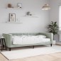 vidaXL Divano Letto con Materasso Grigio Chiaro 100x200 cm in Velluto vidaXL Divano Letto con Materasso Grigio Chiaro 100x200 cm in Velluto