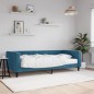 vidaXL Divano Letto con Materasso Blu 90x200 cm in Velluto vidaXL Divano Letto con Materasso Blu 90x200 cm in Velluto