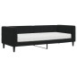vidaXL Divano Letto con Materasso Nero 80x200 cm in Velluto vidaXL Divano Letto con Materasso Nero 80x200 cm in Velluto