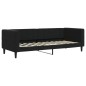 vidaXL Divano Letto con Materasso Nero 80x200 cm in Velluto vidaXL Divano Letto con Materasso Nero 80x200 cm in Velluto