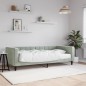 vidaXL Divano Letto con Materasso Grigio Chiaro 90x200 cm in Velluto vidaXL Divano Letto con Materasso Grigio Chiaro 90x200 cm in Velluto