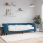 vidaXL Divano Letto con Materasso Blu 80x200 cm in Velluto vidaXL Divano Letto con Materasso Blu 80x200 cm in Velluto