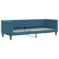 vidaXL Divano Letto con Materasso Blu 80x200 cm in Velluto vidaXL Divano Letto con Materasso Blu 80x200 cm in Velluto