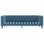 vidaXL Divano Letto con Materasso Blu 80x200 cm in Velluto vidaXL Divano Letto con Materasso Blu 80x200 cm in Velluto
