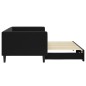 vidaXL Divano Letto con Letto Estraibile Nero 90x200 cm in Velluto vidaXL Divano Letto con Letto Estraibile Nero 90x200 cm in Velluto
