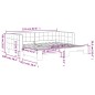 vidaXL Divano Letto con Letto Estraibile Nero 90x200 cm in Velluto vidaXL Divano Letto con Letto Estraibile Nero 90x200 cm in Velluto