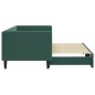 vidaXL Divano Letto con Letto Estraibile Verde Scuro 80x200cm Velluto vidaXL Divano Letto con Letto Estraibile Verde Scuro 80x200cm Velluto
