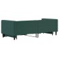 vidaXL Divano Letto con Letto Estraibile Verde Scuro 80x200cm Velluto vidaXL Divano Letto con Letto Estraibile Verde Scuro 80x200cm Velluto