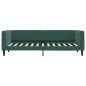 vidaXL Divano Letto con Letto Estraibile Verde Scuro 80x200cm Velluto vidaXL Divano Letto con Letto Estraibile Verde Scuro 80x200cm Velluto