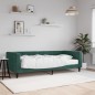 vidaXL Divano Letto con Materasso Verde Scuro 90x200 cm in Velluto vidaXL Divano Letto con Materasso Verde Scuro 90x200 cm in Velluto
