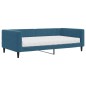 vidaXL Divano Letto con Materasso Blu 100x200 cm in Velluto vidaXL Divano Letto con Materasso Blu 100x200 cm in Velluto