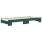 vidaXL Divano Letto con Letto Estraibile Verde Scuro 90x200cm Velluto vidaXL Divano Letto con Letto Estraibile Verde Scuro 90x200cm Velluto