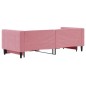 vidaXL Divano Letto con Letto Estraibile Rosa 80x200 cm in Velluto vidaXL Divano Letto con Letto Estraibile Rosa 80x200 cm in Velluto