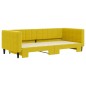 vidaXL Divano Letto con Letto Estraibile Giallo 90x200 cm in Velluto vidaXL Divano Letto con Letto Estraibile Giallo 90x200 cm in Velluto