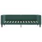 vidaXL Divano Letto con Materasso Verde Scuro 80x200 cm in Velluto vidaXL Divano Letto con Materasso Verde Scuro 80x200 cm in Velluto