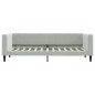 vidaXL Divano Letto con Letto Estraibile Grigio Chiaro 90x200 Velluto vidaXL Divano Letto con Letto Estraibile Grigio Chiaro 90x200 Velluto