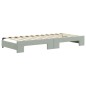 vidaXL Divano Letto con Letto Estraibile Grigio Chiaro 90x200 Velluto vidaXL Divano Letto con Letto Estraibile Grigio Chiaro 90x200 Velluto