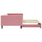vidaXL Divano Letto con Letto Estraibile Rosa 100x200 cm in Velluto vidaXL Divano Letto con Letto Estraibile Rosa 100x200 cm in Velluto
