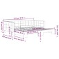 vidaXL Divano Letto con Letto Estraibile Rosa 100x200 cm in Velluto vidaXL Divano Letto con Letto Estraibile Rosa 100x200 cm in Velluto