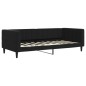 vidaXL Divano Letto Estraibile con Materassi Nero 90x190 cm Velluto vidaXL Divano Letto Estraibile con Materassi Nero 90x190 cm Velluto