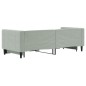 vidaXL Divano Letto con Letto Estraibile Grigio Chiaro 80x200 Velluto vidaXL Divano Letto con Letto Estraibile Grigio Chiaro 80x200 Velluto