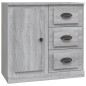 Credenze 2 pz Grigio Sonoma in Legno Multistrato Credenze 2 pz Grigio Sonoma in Legno Multistrato