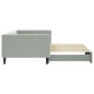 vidaXL Divano Letto con Letto Estraibile Grigio Chiaro 100x200 Velluto