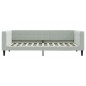 vidaXL Divano Letto con Letto Estraibile Grigio Chiaro 100x200 Velluto