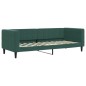 vidaXL Divano Letto Estraibile Materassi Verde Scuro 80x200 Velluto vidaXL Divano Letto Estraibile Materassi Verde Scuro 80x200 Velluto