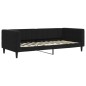 vidaXL Divano Letto Estraibile con Materassi Nero 90x200 cm Velluto vidaXL Divano Letto Estraibile con Materassi Nero 90x200 cm Velluto