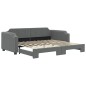 vidaXL Divano Letto con Letto Estraibile Grigio Scuro 80x200 Tessuto vidaXL Divano Letto con Letto Estraibile Grigio Scuro 80x200 Tessuto