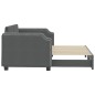 vidaXL Divano Letto con Letto Estraibile Grigio Scuro 80x200 Tessuto vidaXL Divano Letto con Letto Estraibile Grigio Scuro 80x200 Tessuto