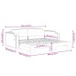 vidaXL Divano Letto con Letto Estraibile Grigio Scuro 80x200 Tessuto vidaXL Divano Letto con Letto Estraibile Grigio Scuro 80x200 Tessuto