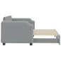 vidaXL Divano Letto con Letto Estraibile Grigio Chiaro 80x200 Tessuto