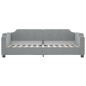 vidaXL Divano Letto con Letto Estraibile Grigio Chiaro 80x200 Tessuto