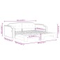 vidaXL Divano Letto con Letto Estraibile Grigio Chiaro 80x200 Tessuto