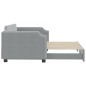 vidaXL Divano Letto con Letto Estraibile Grigio Chiaro 90x190 Tessuto vidaXL Divano Letto con Letto Estraibile Grigio Chiaro 90x190 Tessuto