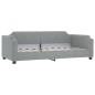 vidaXL Divano Letto con Letto Estraibile Grigio Chiaro 90x190 Tessuto vidaXL Divano Letto con Letto Estraibile Grigio Chiaro 90x190 Tessuto