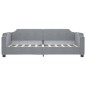 vidaXL Divano Letto con Letto Estraibile Grigio Chiaro 90x190 Tessuto vidaXL Divano Letto con Letto Estraibile Grigio Chiaro 90x190 Tessuto