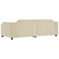 vidaXL Divano Letto con Letto Estraibile Crema 80x200 cm Tessuto