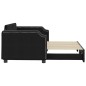 vidaXL Divano Letto con Letto Estraibile Nero 90x190 cm in Tessuto vidaXL Divano Letto con Letto Estraibile Nero 90x190 cm in Tessuto