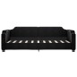 vidaXL Divano Letto con Letto Estraibile Nero 90x190 cm in Tessuto vidaXL Divano Letto con Letto Estraibile Nero 90x190 cm in Tessuto