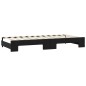 vidaXL Divano Letto con Letto Estraibile Nero 90x190 cm in Tessuto vidaXL Divano Letto con Letto Estraibile Nero 90x190 cm in Tessuto
