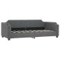 vidaXL Divano Letto con Letto Estraibile Grigio Scuro 90x190cm Tessuto vidaXL Divano Letto con Letto Estraibile Grigio Scuro 90x190cm Tessuto